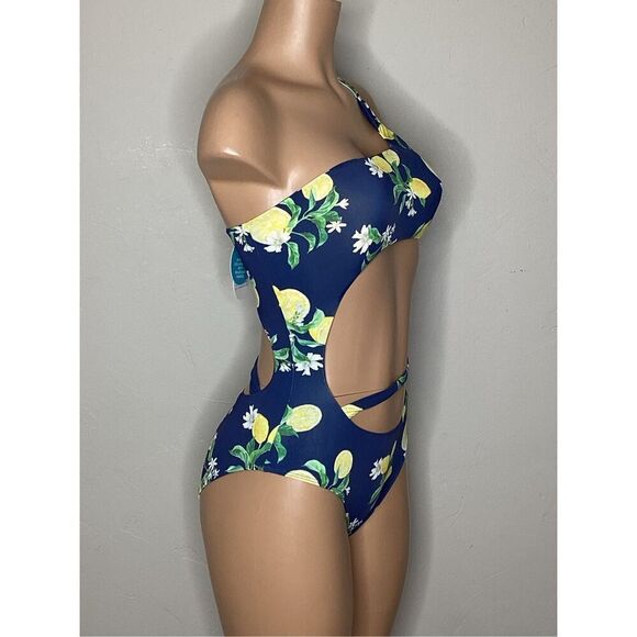 New. WET L.A lemon navy swimsuit. Small. Retails $228 - Picture 5 of 12